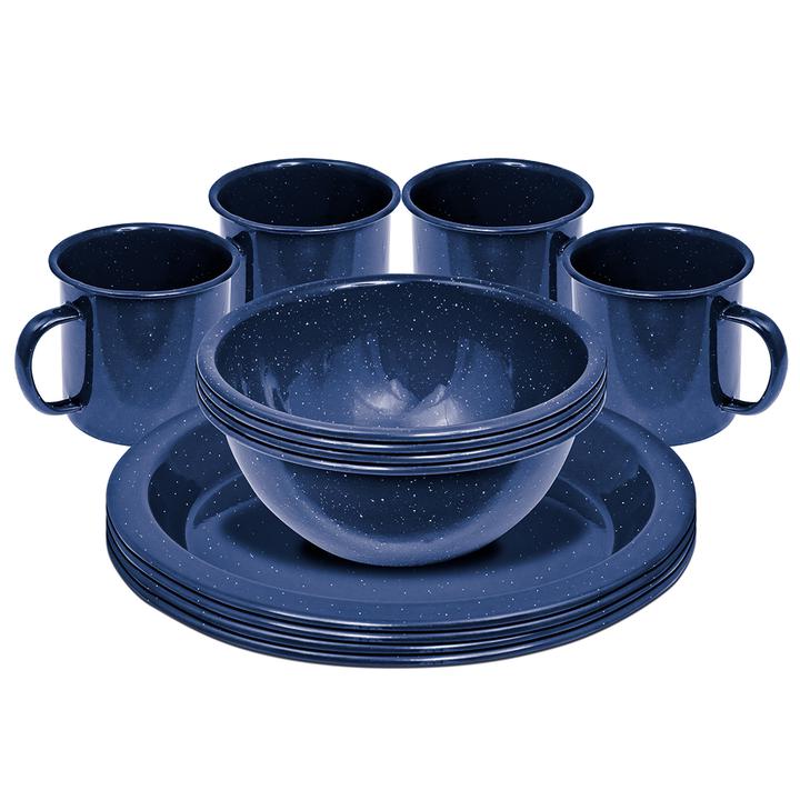 Campfire Enamel 4 Person Dinner Set 12 Piece 727623