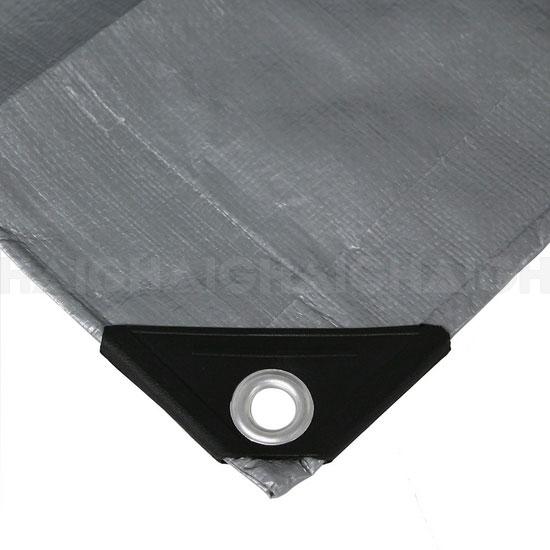Cargo Mate Polytarp 12' X 16' Silver/Green Extra H/D - PTH1216