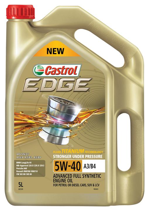 Castrol EDGE 5W-40 Engine Oil A3/B4 5L 3421235
