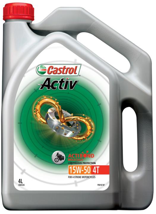 Castrol Activ 4T Premium Mineral Engine Oil 15W-50 4L 3384526