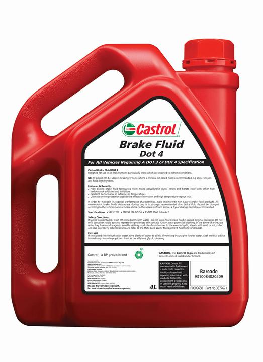 Castrol Brake Fluid DOT 4 4L 3377671