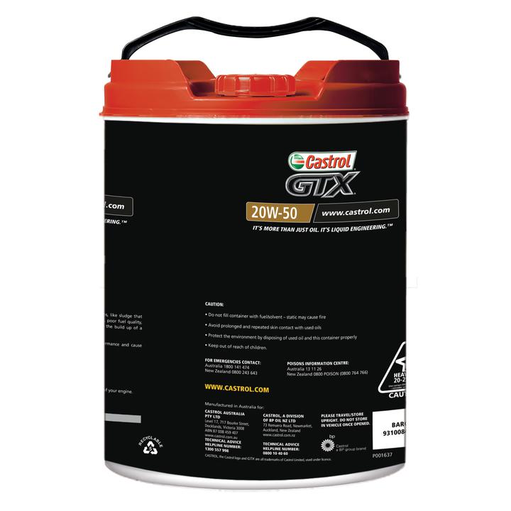 Castrol GTX Semi Synthetic Engine Oil 20W-50 20L 3415234