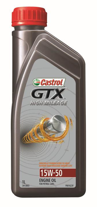 Castrol GTX High Mileage Premium Mineral Engine Oil 15W-50 1L 3413803
