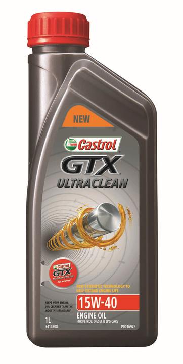 Castrol GTX Ultra Clean Semi Synthetic Engine Oil 15W-40 1L 3414908