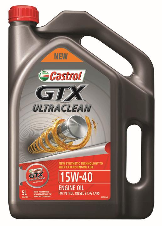 Castrol GTX Ultra Clean Semi Synthetic Engine Oil 15W-40 5L 3414906