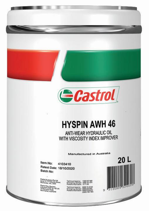Castrol Hyspin Hydraulic Oil ISO 46 AWH 20L 4103410