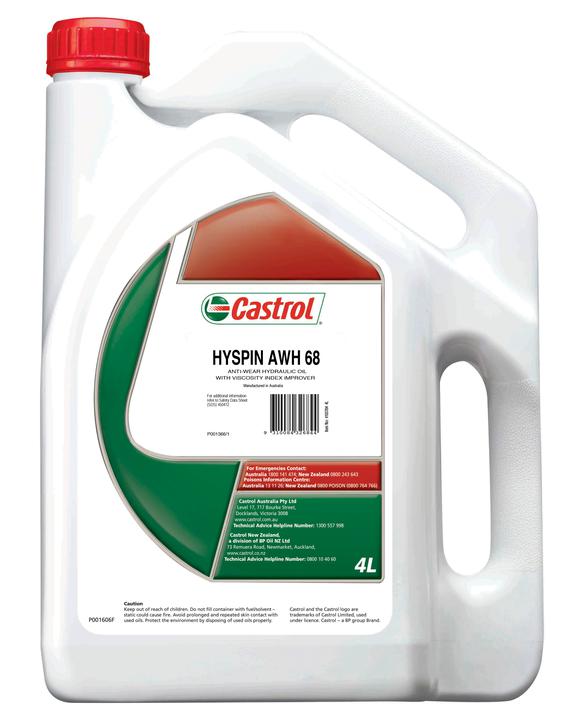 Castrol Hyspin Hydraulic Oil ISO 68 AWH 4L 4103704