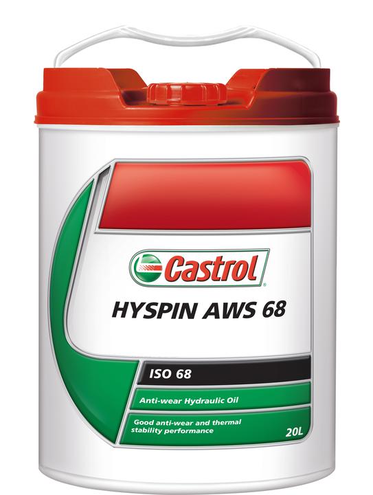 Castrol Hyspin Hydraulic Fluid ISO 68 AWS 20L 3334435