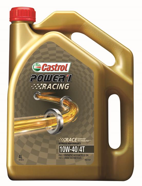 Castrol POWER1 Racing Full Synthetic Engine Oil 4T 10W-40 4L