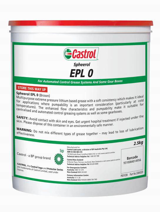 Castrol Spheerol Grease EPL 0 2.5kg 3364320