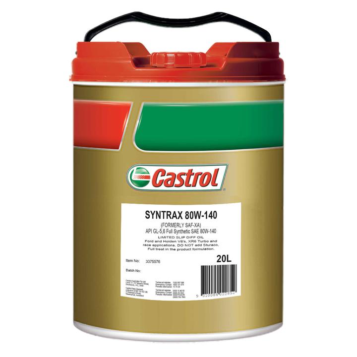 Castrol Syntrax Limited Slip Differential Oil 80W-140 20L 3375576