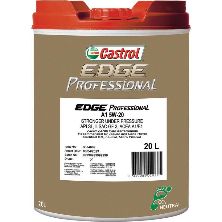 Castrol EDGE Professional A1 5W-20 Engine Oil 20L 3374699