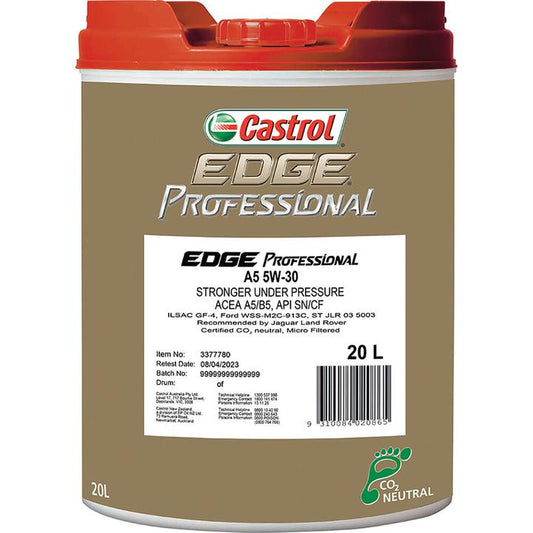 Castrol EDGE Professional A5 5W-30 Engine Oil 20L 3377780