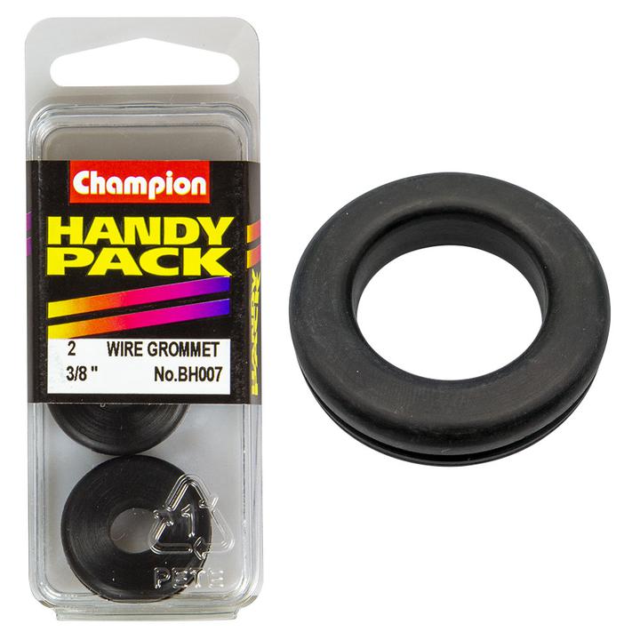 Champion Wire Nitrile Rubber Grommet M10 x 19 x 25mm 2Pk BH007