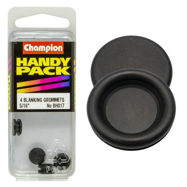 Champion Nitrile Rubber Blanking Grommet 8mm 4Pk BH017