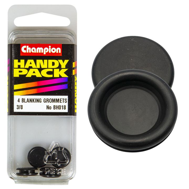 Champion Nitrile Rubber Blanking Grommet 10mm 4Pk BH018