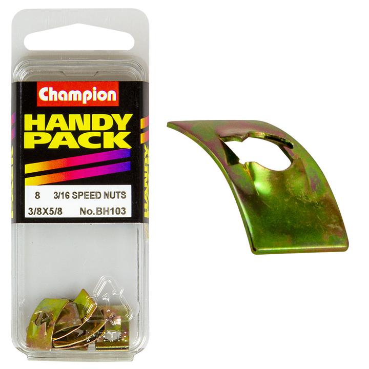 Champion Speed nut 5mm 8Pk BH103