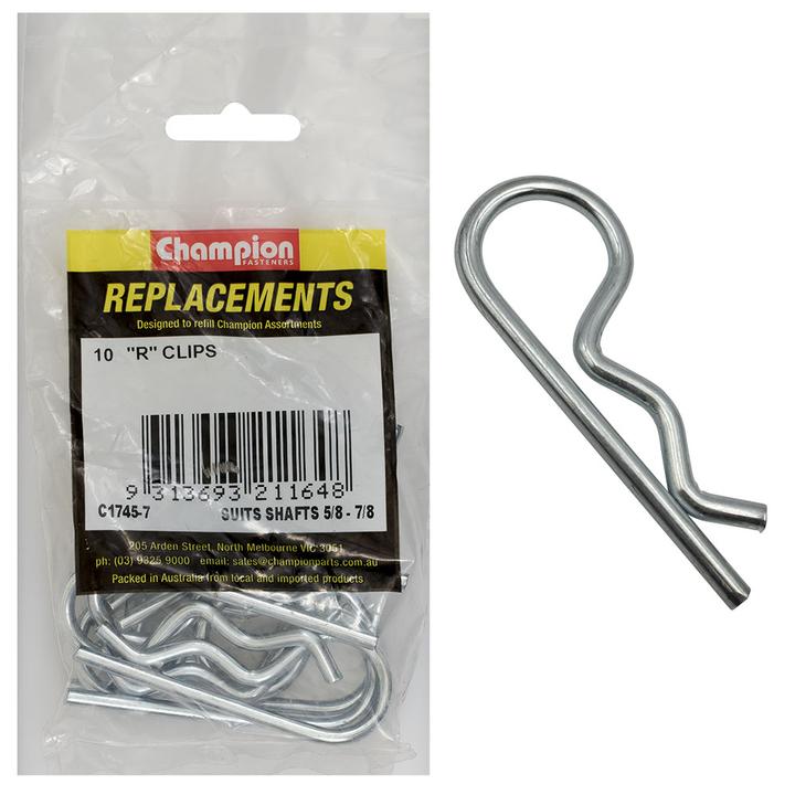 Champion R Clip 5/8″-7/8″ 10Pk C1745-7