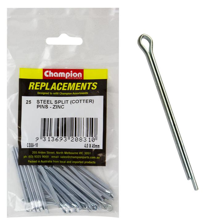 Champion Split Pin 4.0 x 45mm 25Pk C800-10