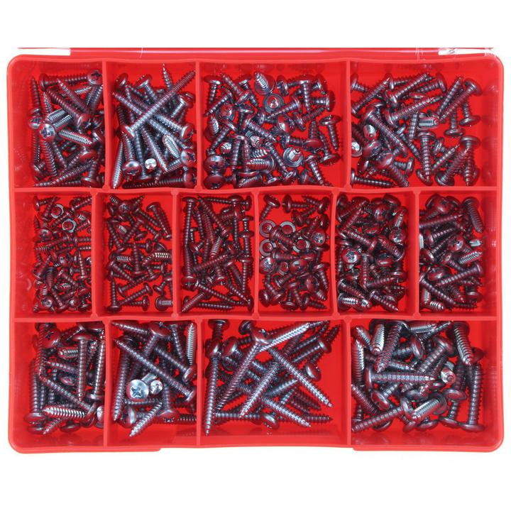 Champion Screw Self Tapp Panhead Phillips Assortment Pack Metric 14 Sizes 415Pk CA1710