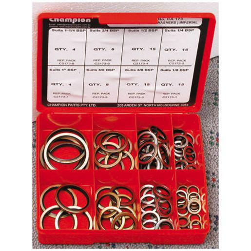 Champion Bonded Seal Washer Assortment Pack Imperial 8 Sizes 82Pk CA173