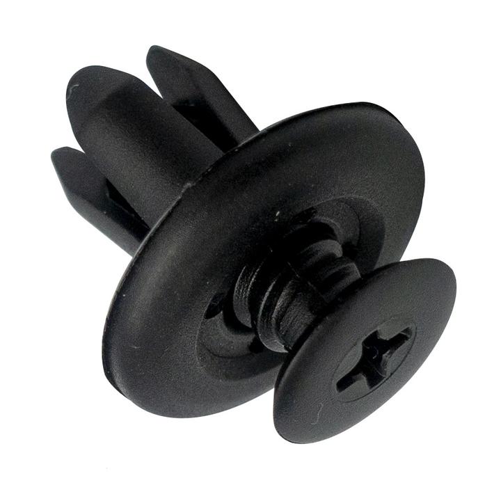 Champion Push Rivet Black 8mm Len 6mm Hole 14mm Head 50Pk CBP171