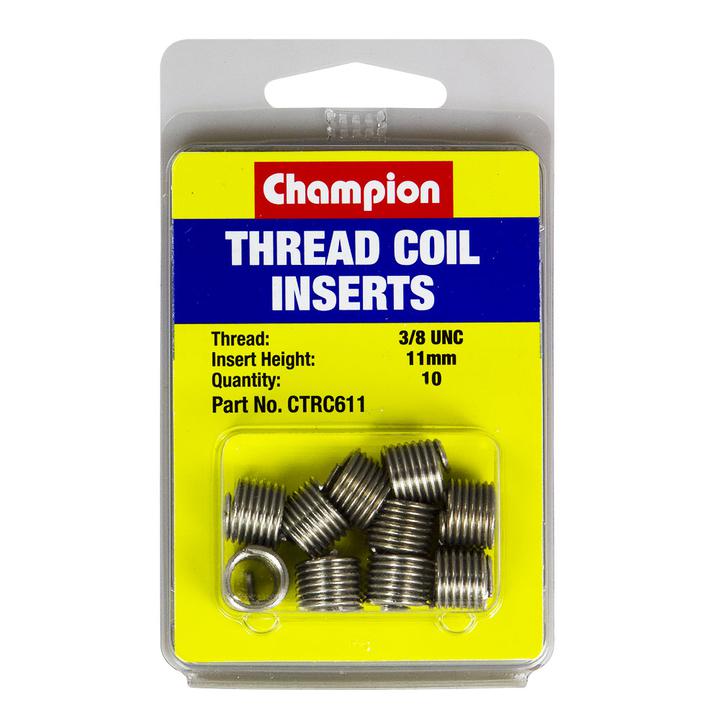 Champion Thread Coil Insert Refills 3/8 UNC x 11mm 10Pk CTRC611