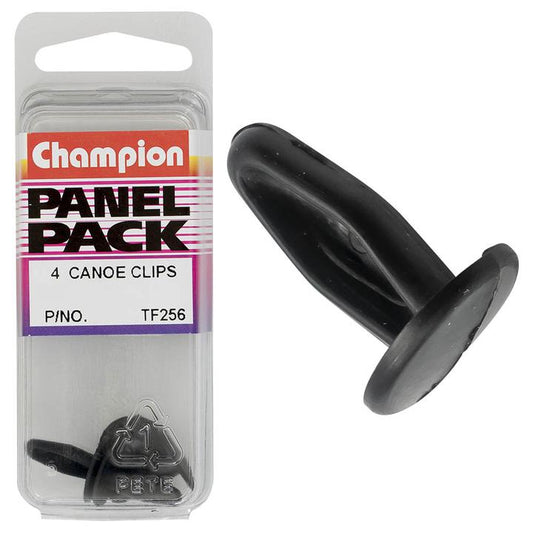Champion Clips Canoe Black Len 15mm Hole 6mm Head 14 mm TF256