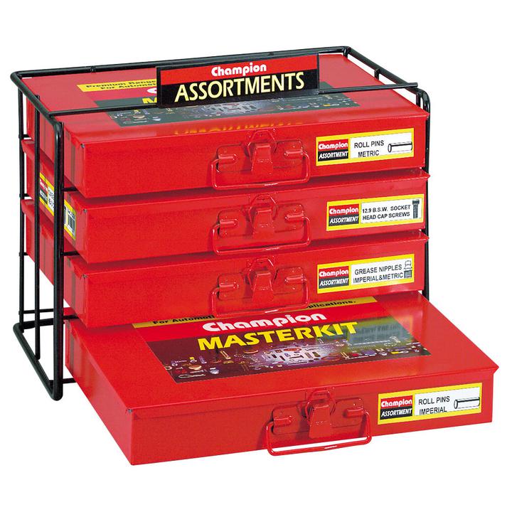 Champion Fasteners 4 Tier Assortment Kit Display Stand CDS10