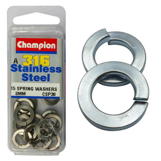 Champion Fasteners Stainless Steel 8mm-316/A4 Washer CSP30