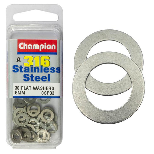 Champion Fasteners Stainless Steel 5mm-316/A4 Washer CSP33