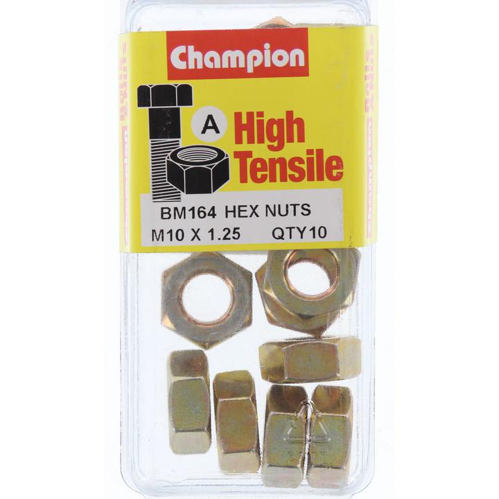 Champion Nut Pack Metric M10x1.25 BM164