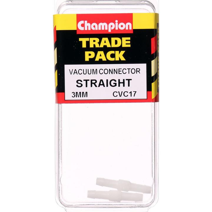 Champion Vacuum Connector Straight 3mm CVC17