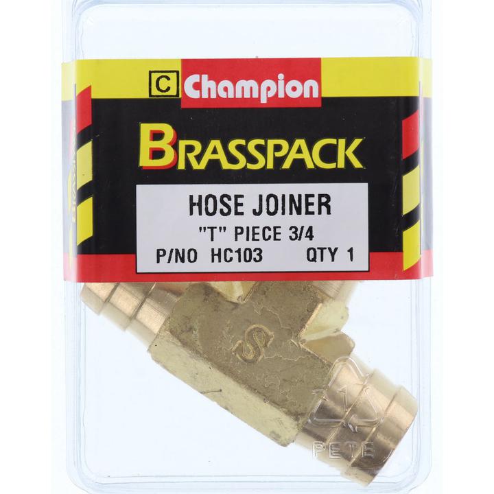 Champion Brass Tee Joiner 3/4 Hose HC103