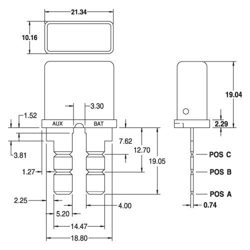 Cole Hersee Auto Reset Circuit Breaker 10A (Pack of 1) 30409-10BL