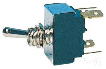Cole Hersee Toggle Switch DPST On/Off Blade Terminals (Pack of 1) 55017BL