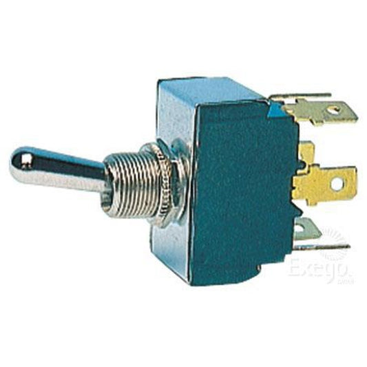 Cole Hersee Toggle Switch DPDT On/Off/On Blade Terminals (Pack of 1) 55019BL