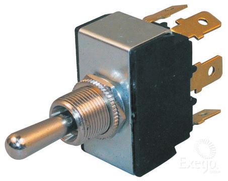 Cole Hersee Toggle Switch MOM On/Off/MOM On DPDT Rated 25A 12V (Pack of 1) 55065-03BL