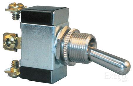 Cole Hersee Toggle Switch SPDT On/On Screw Terminals (Pack of 1) 5584BL