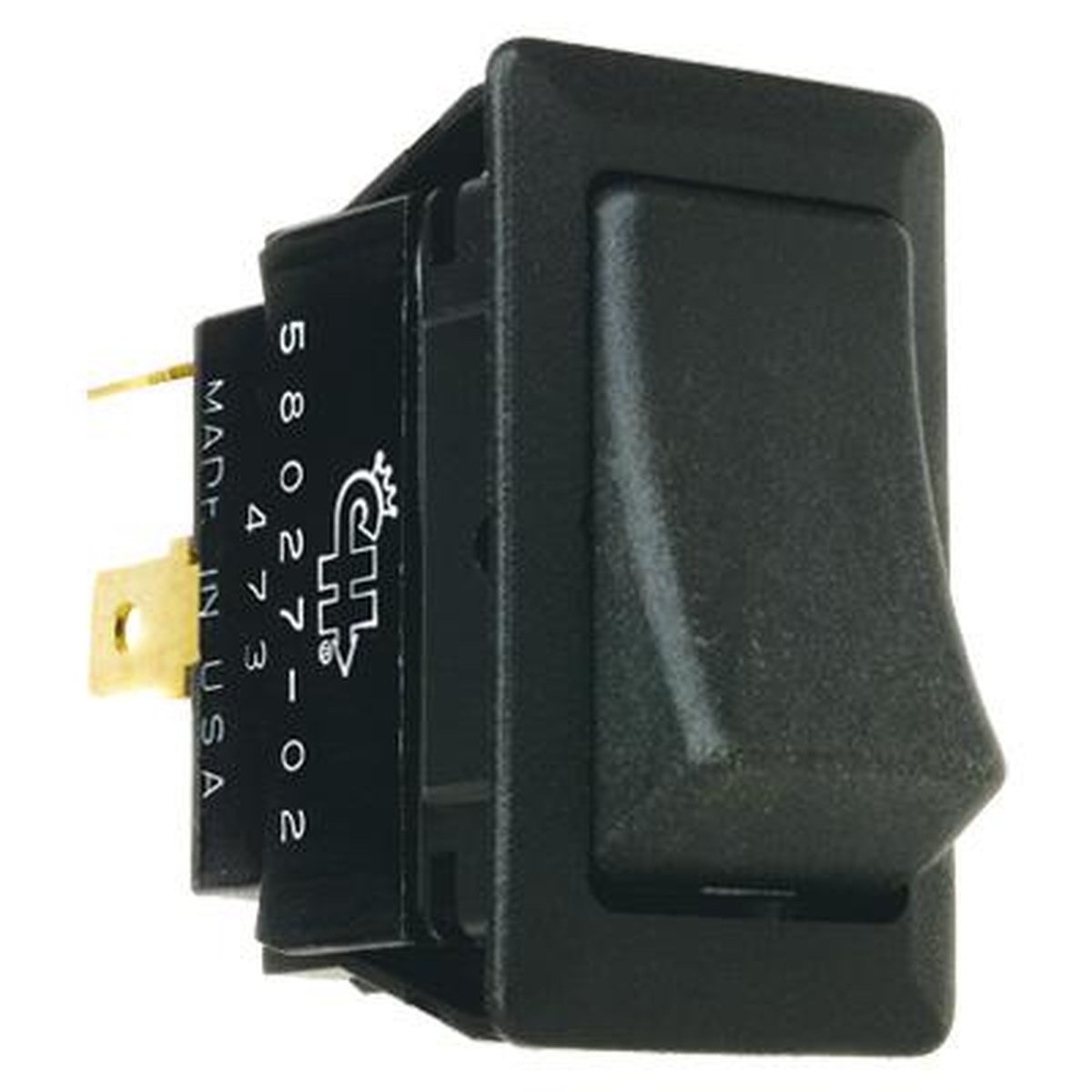 Cole Hersee Rocker Switch On/Off SPST Rated 25A 12V (Pack of 1) 58027-01BL