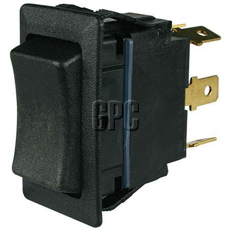Cole Hersee Rocker Switch On/Off/On DPDT Rated 25A 12V (Pack of 1) 58027-07BL
