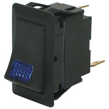 Cole Hersee Rocker Switch On/Off SPST Blue Illum Rated 25A 12V (Pack of 1) 58328-55BL