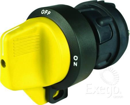 Cole Hersee Battery Master Disconnect Switch SPST On/Off Yellow Handle (Box of 1) 75920-01BX