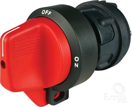 Cole Hersee Battery Master Disconnect Switch SPST On/Off Red Handle (Box of 1) 75920BX
