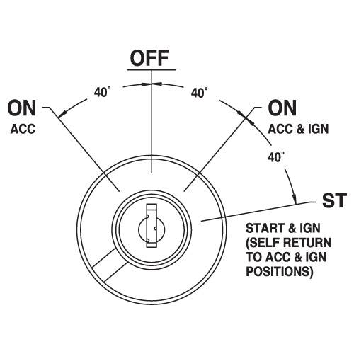 Cole Hersee HD Ignition Switch Acc/Off/Ign Acc/Ign 12V (Pack of 1) 9579BL