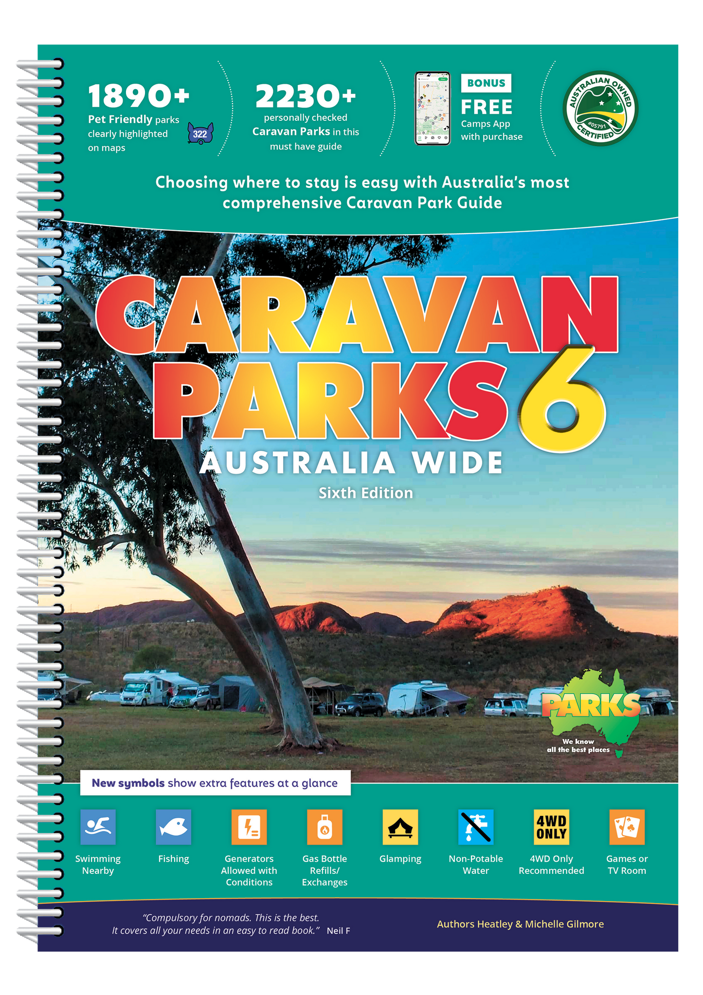 Hema Maps Caravan Parks Australia Wide Ed 6 9780994532749