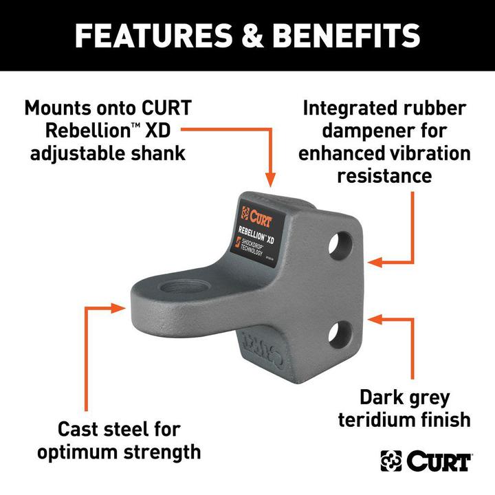 CURT Rebellion XD Replacement Tongue Attachment 45940-85