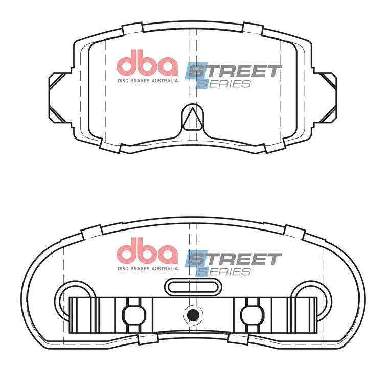 DBA Street Series Brake Pad Set Rear DB1078SS