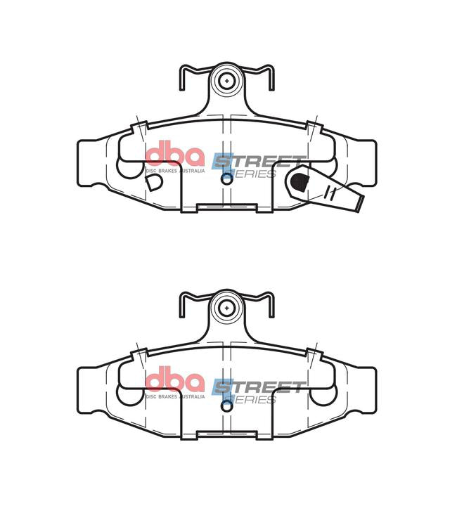 DBA Street Series Brake Pad Set Rear DB1106SS