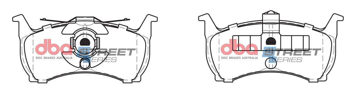 DBA Street Series Brake Pad Set Rear DB1109SS